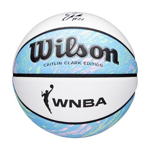 WILSON Caitlin Clark x WNBA Oasis Basketball - Multicolored, Size 6-28.5" | Amazon (US)