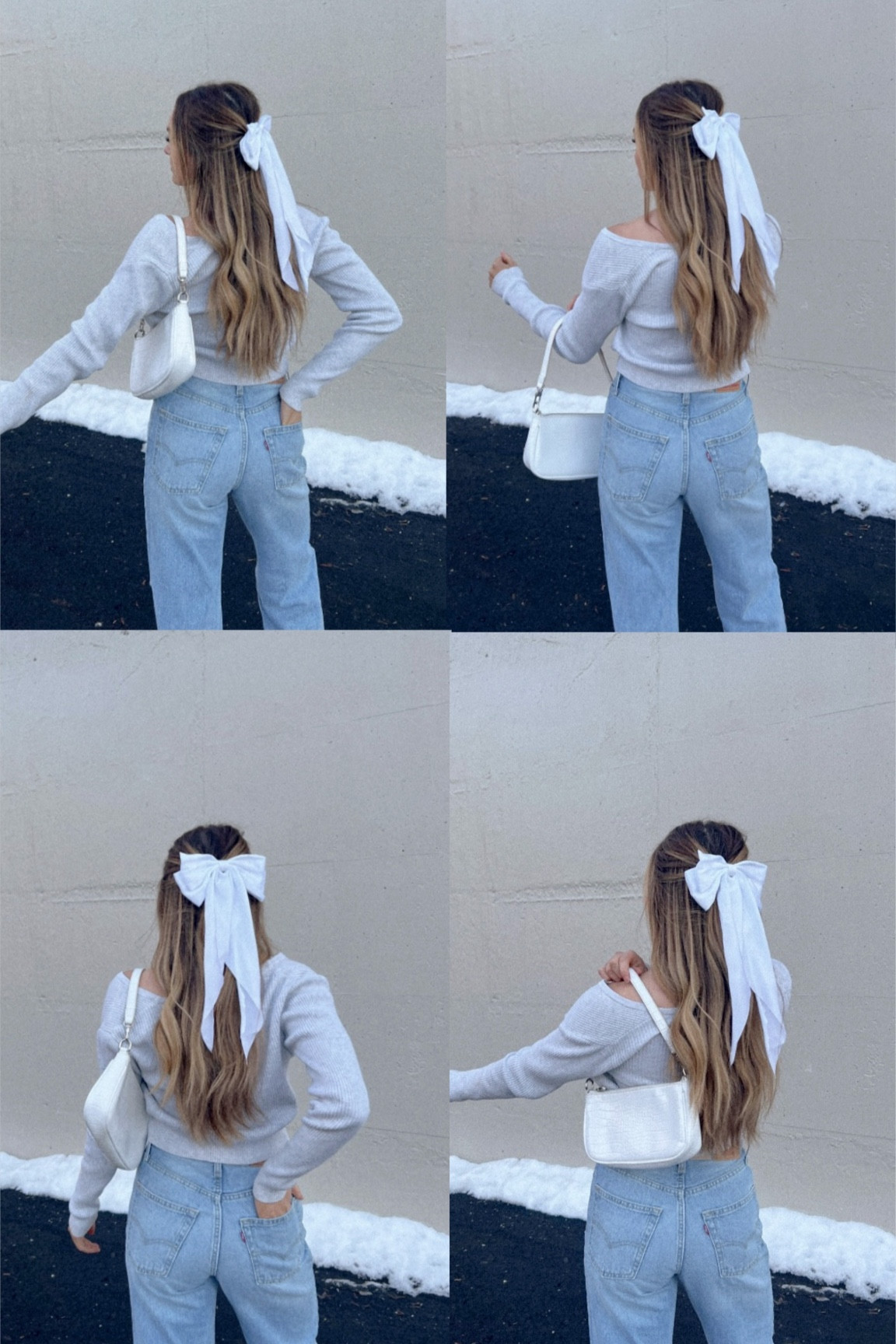 The cutest hair satin hair bows💕