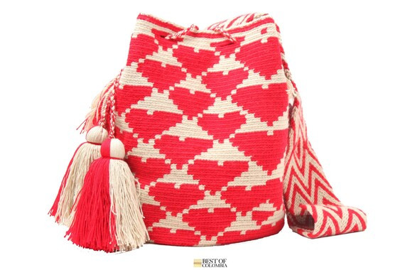 Large Hearts Mochila Bag With Special Tassels  Large Crochet | Etsy | Etsy (US)