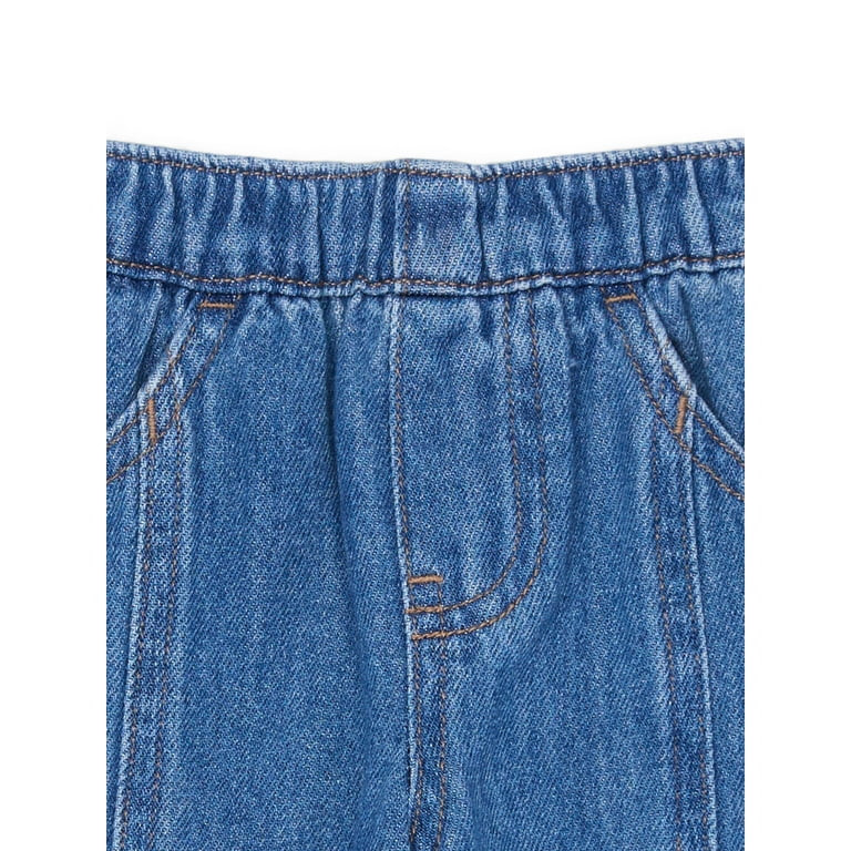 easy-peasy Baby Denim Pull On Pants with Seam, Sizes 0-24 Months | Walmart (US)