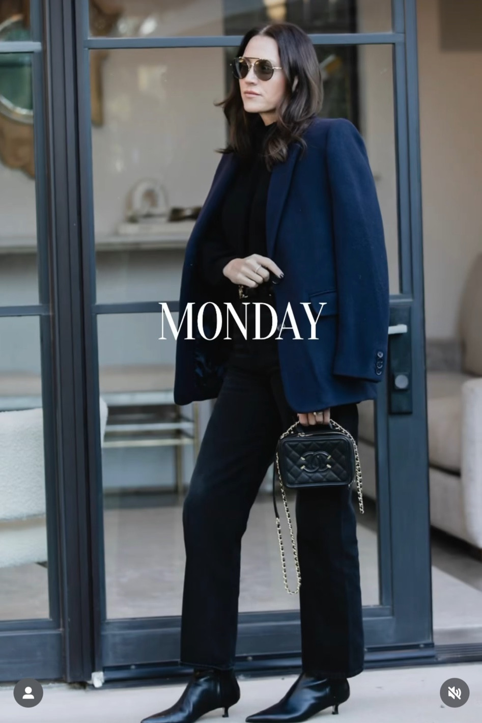 Navy blazer, black jeans, black boots, 

#LTKstyletip #LTKVideo #LTKover40