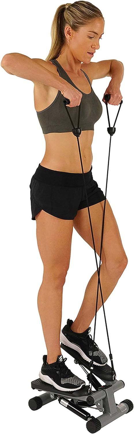 Sunny Health & Fitness Mini Stepper with Resistance Bands | Amazon (US)