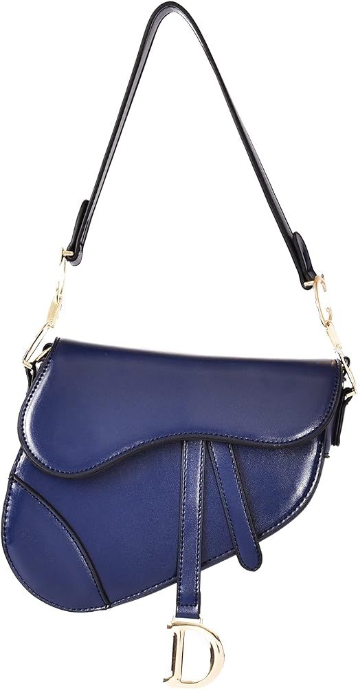 XiangXiang Women's Saddle Bag Shoulder Messenger Bag Wallet Handbag PU Leather (Red): Handbags: A... | Amazon (US)