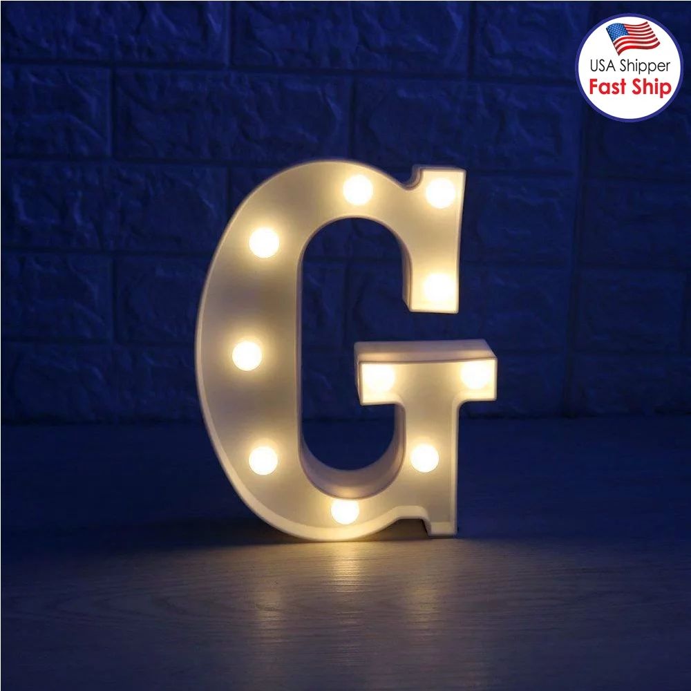 AMZER Decorative LED Illuminated Letter Marquee Sign - Alphabet Marquee Letters with Lights For W... | Walmart (US)
