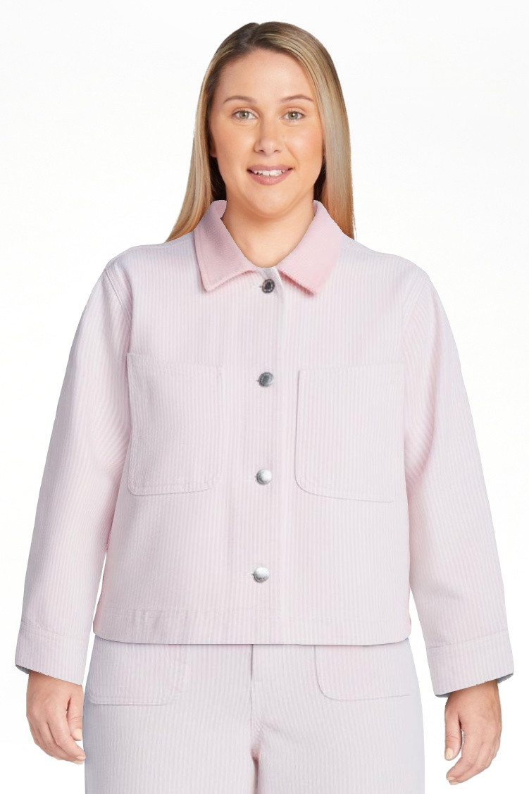 Free Assembly Women's Cropped Cotton Chore Jacket, Sizes XS-XXL | Walmart (US)