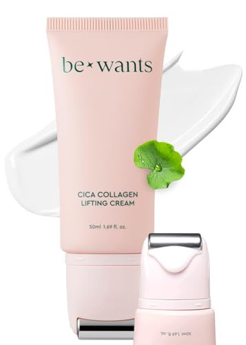 bewants Gua Sha Neck Cream Roller, Korean Neck Cream with Massage Roller, Rapid Lift Neck Serum Roll On, Moisturizer for Tightening Skin with Centella Asiatica (1 Pack) | Amazon (US)