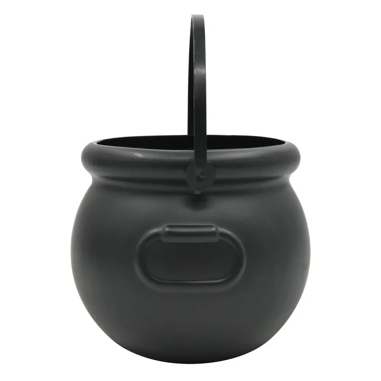 3.75" Mini Black Cauldron Halloween Trick-or-Treat Basket, by Way To Celebrate | Walmart (US)