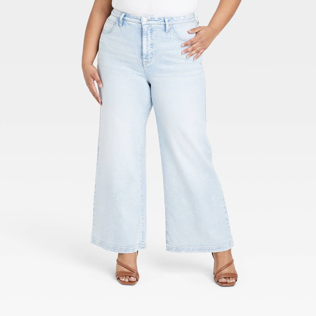 Women's High-Rise Wide Leg Jeans - Ava & Viv™ | Target