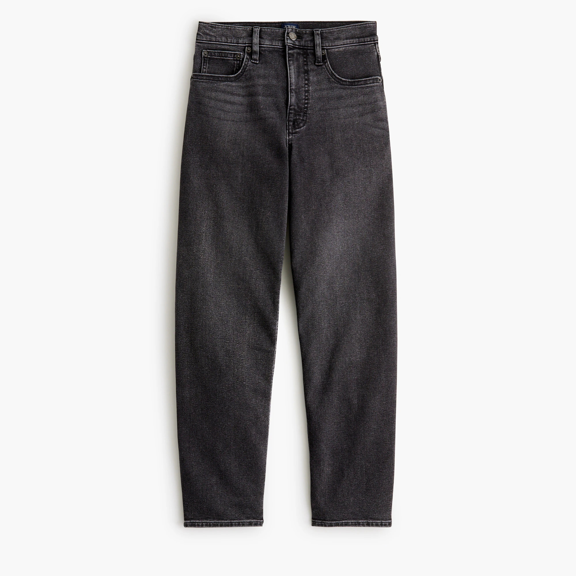 Washed black barrel-leg jean in all-day stretch | J.Crew Factory