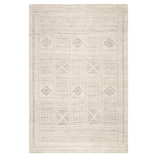 Jaipur Living Jadene Global White Wool Geometric Patterned Rug - 8'x11' | Kathy Kuo Home
