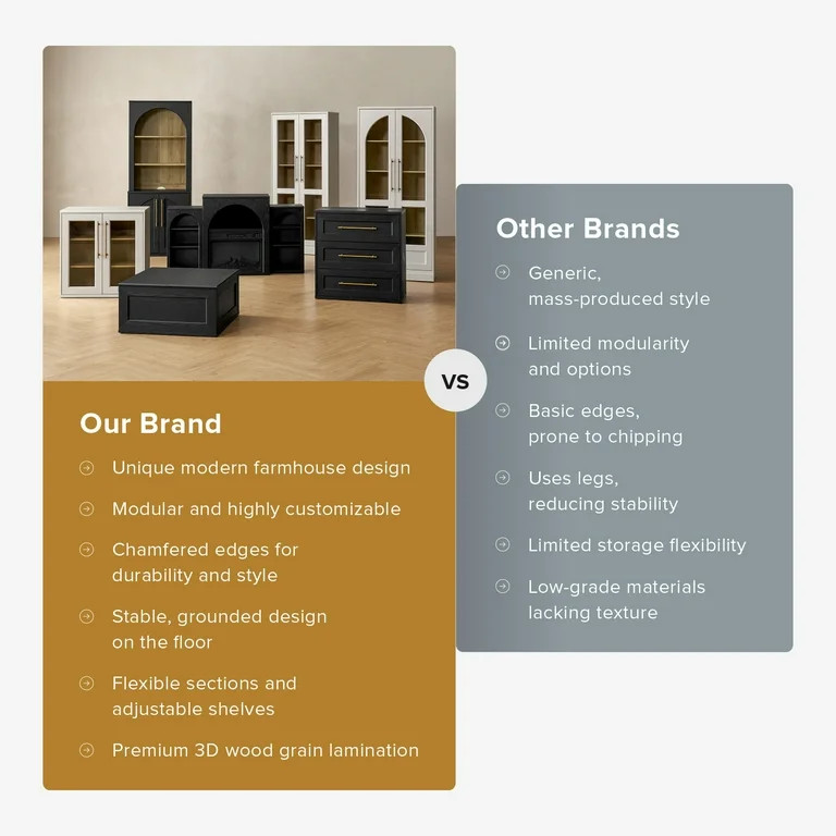 Mopio Blake Tall Display Cabinet, Kitchen Buffet Pantry Cabinet, Trophy Display Case, Storage Cab... | Walmart (US)