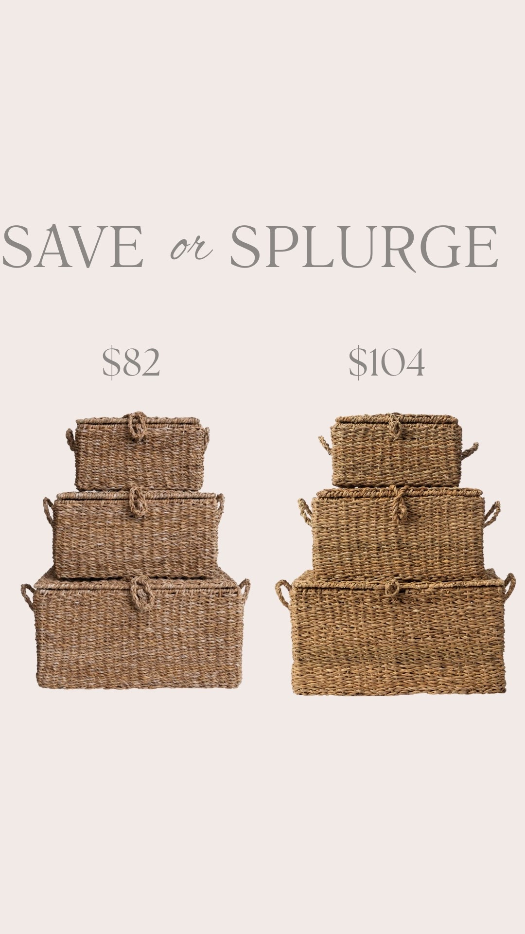 Save vs splurge 

#LTKHome
