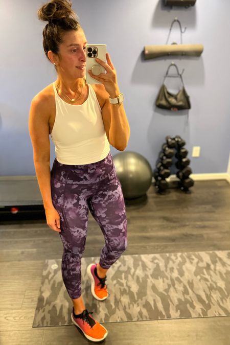 Old Navy cropped sports bra. Fit is TTS and doesn’t ride up when running!

Best sneakers for comfort and support. Danika Sneakers by Aetrex!

#LTKsalealert #LTKstyletip #LTKunder100
