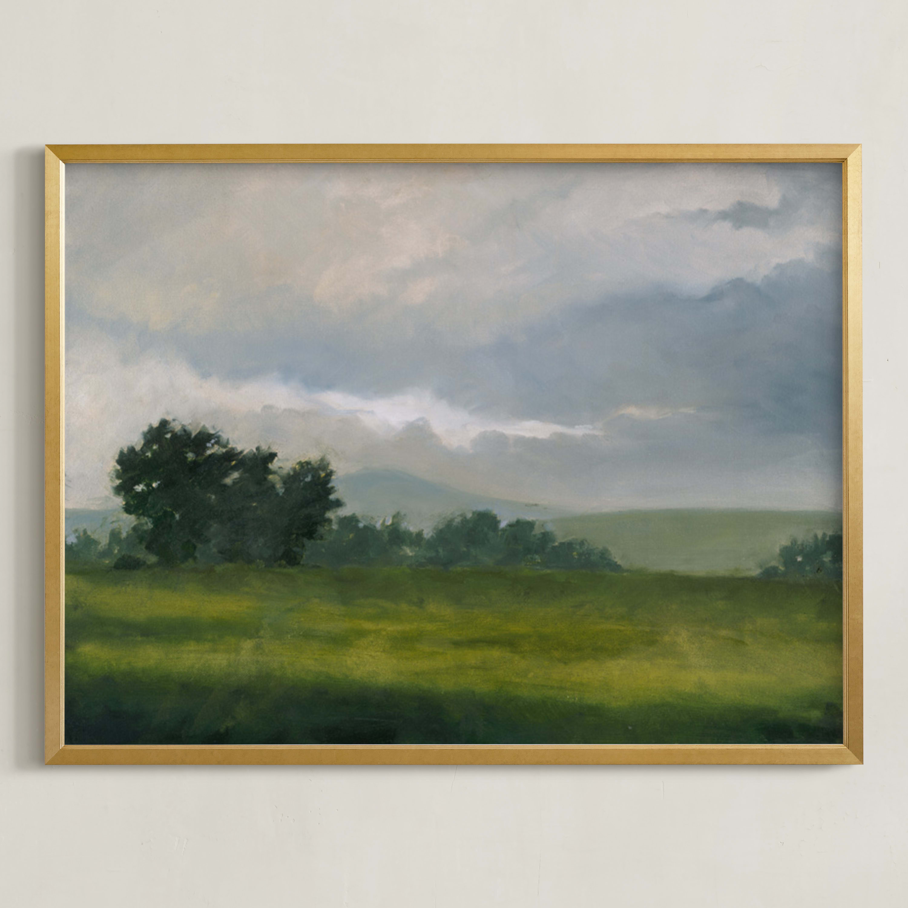 "Broken Clouds" - Painting Limited Edition Art Print by Stephanie Goos Johnson. | Minted