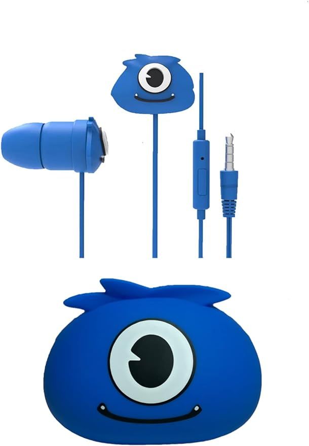 Earbuds for Kids with Storage Case Cute Kids Earbuds in-Ear Wire Earphones for School Cartoon Hea... | Amazon (US)