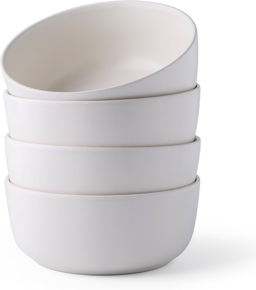 AmorArc Stoneware Cereal Bowls Set of 4, 26oz Soup Bowls Set for Cereal Soup Snacks, Modern Kitch... | Amazon (US)