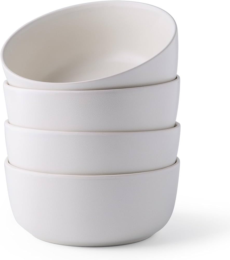 AmorArc Stoneware Cereal Bowls Set of 4, 26oz Soup Bowls Set for Cereal Soup Snacks, Modern Kitch... | Amazon (US)