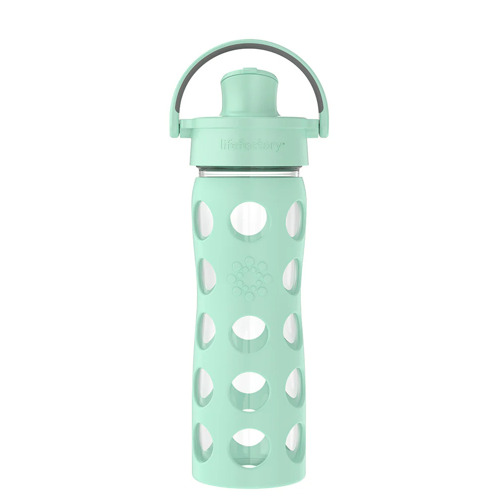 16oz Water Bottle with Silicone Sleeve and Active Cap | Lifefactory