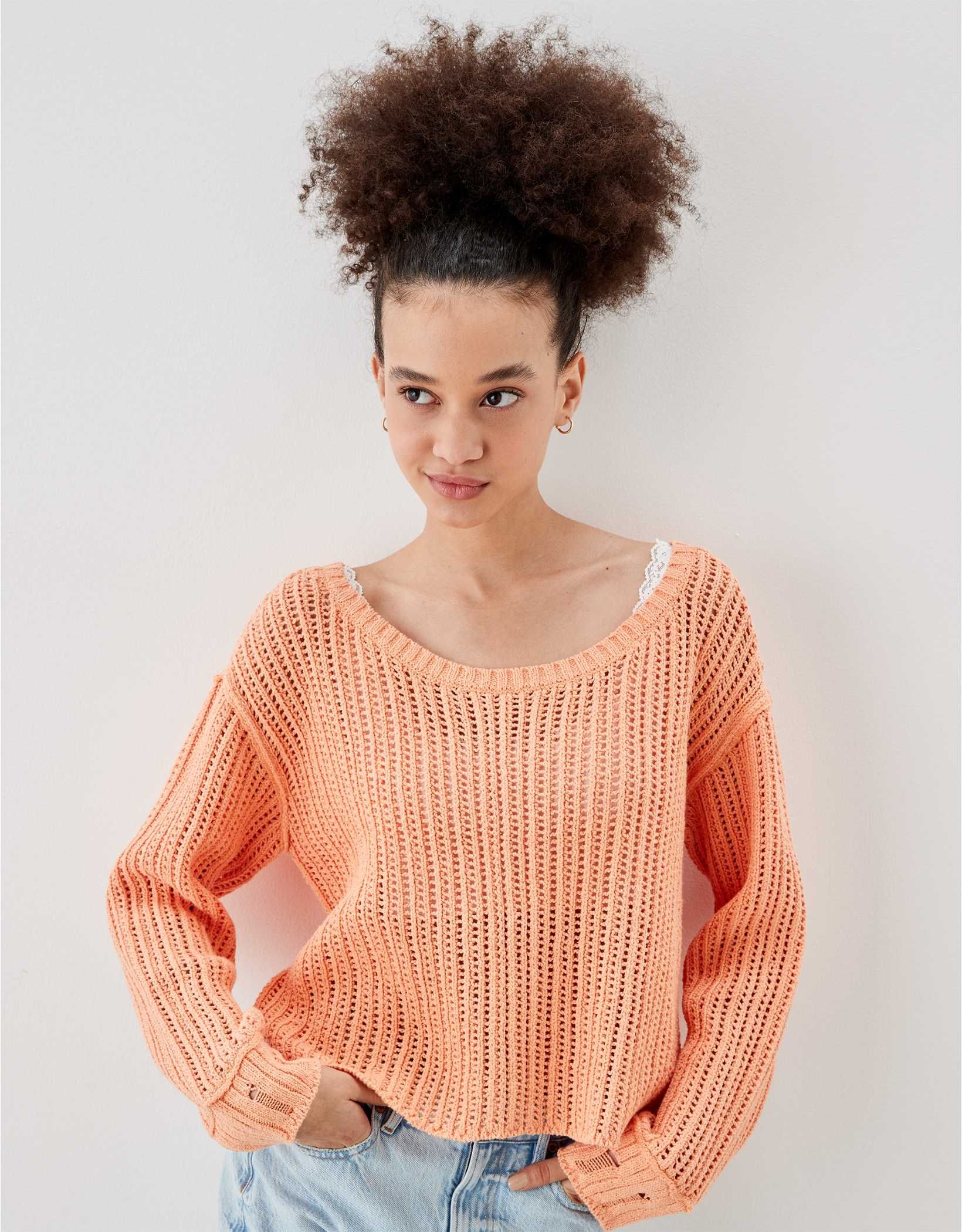 AE Open-Stitch Sweater | American Eagle Outfitters (US & CA)