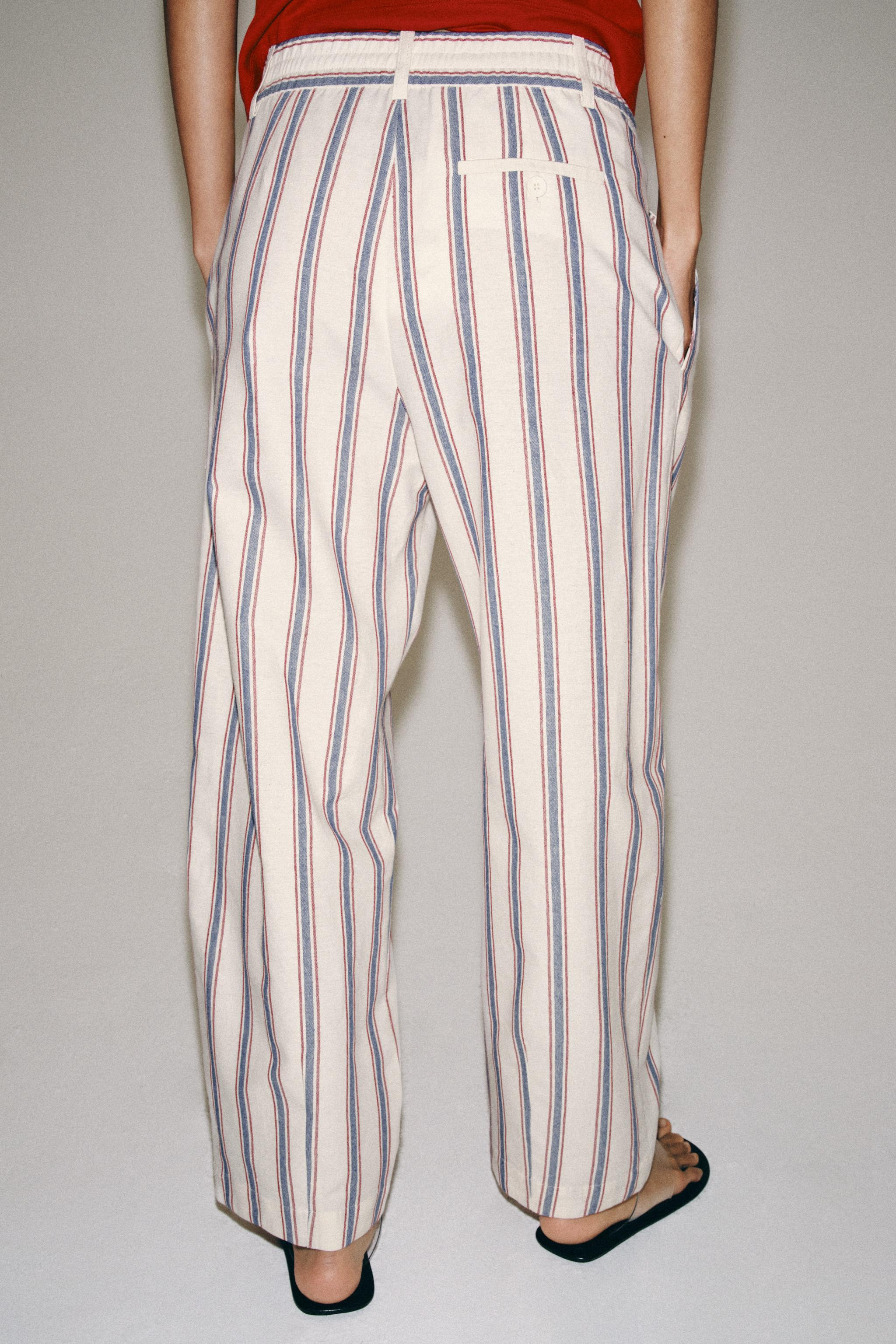 ZW COLLECTION STRIPED BALLOON PANTS | Zara US