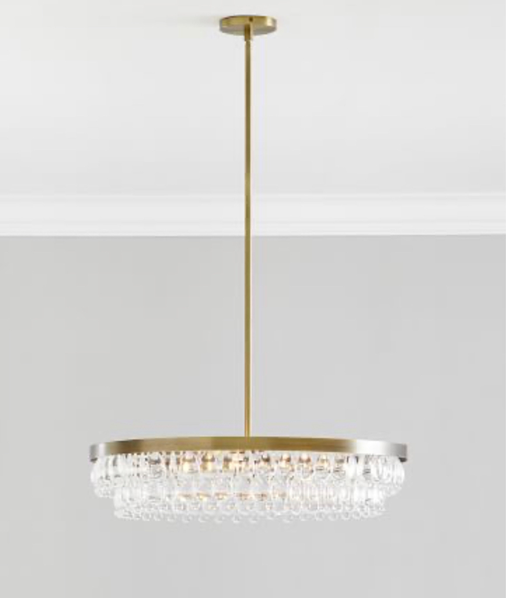 Pottery Barn Chandelier, Brass Chandelier, Crystal Chandelier, Round Chandelier 