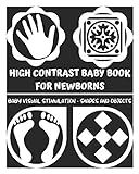 High Contrast Baby Book for Newborns - Baby Visual Stimulation – Shapes and Objects: Black and White | Amazon (US)
