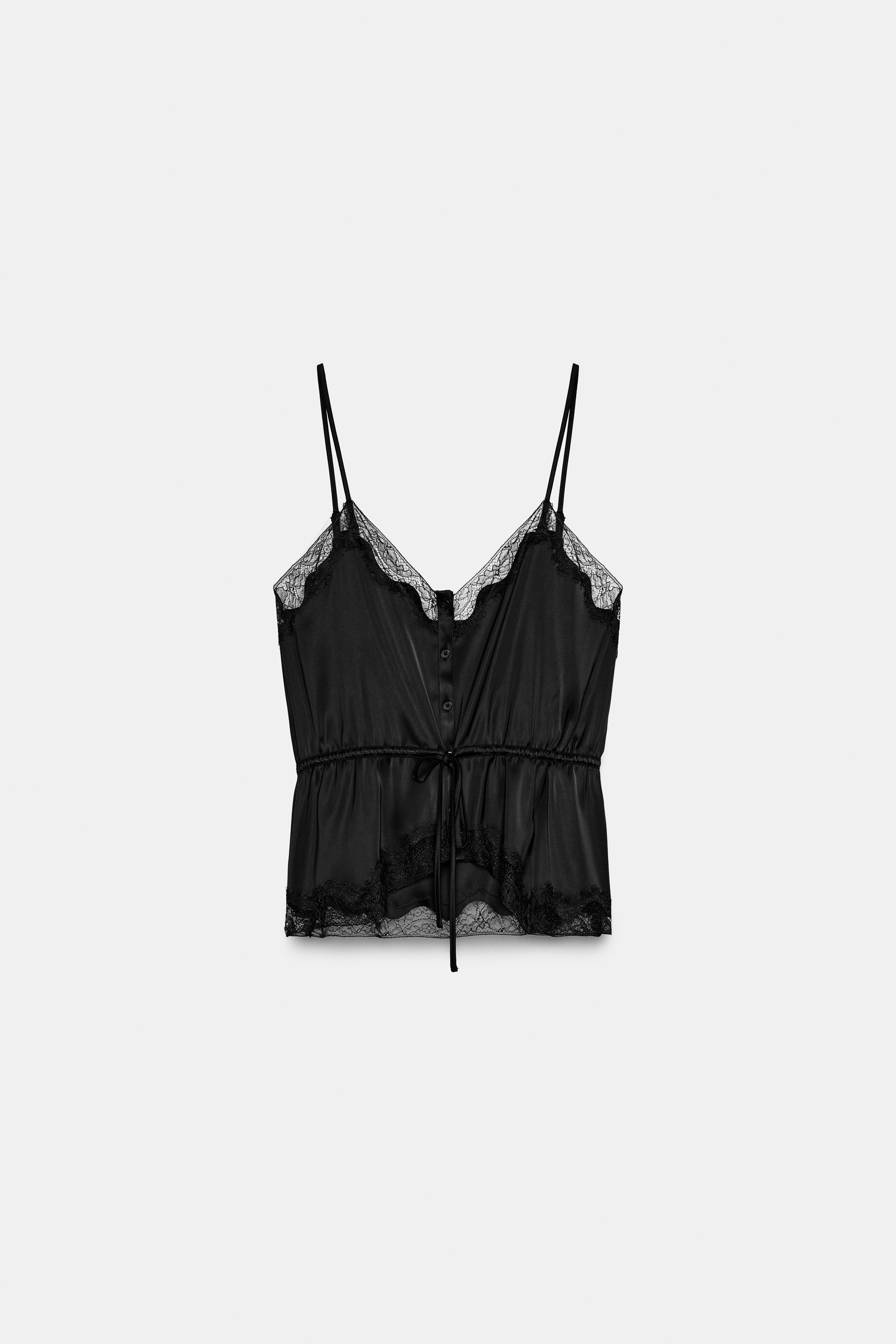 ZW COLLECTION LACE CAMISOLE TOP | Zara AU