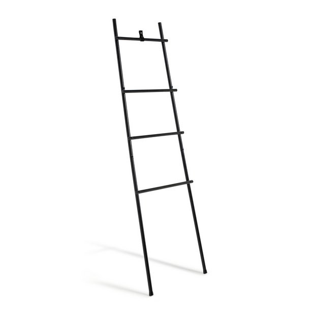 Habitat Freestanding Towel Ladder - Matt Black | Habitat UK