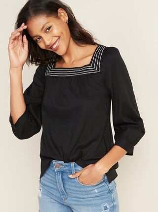 Relaxed Square-Neck Top for Women | Old Navy (US)