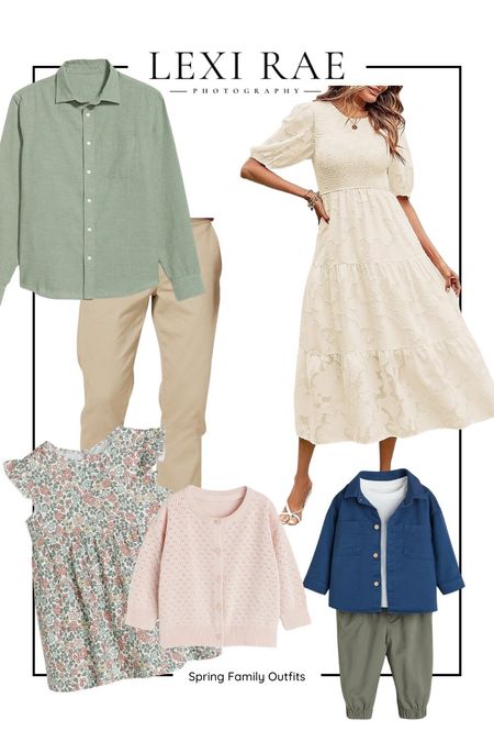 As a photographer this outfit combination would be a dream! It's the perfect color palette for the spring. 

#LTKSeasonal #LTKkids #LTKfamily