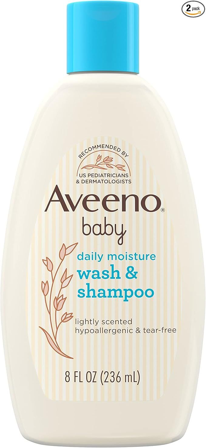 Aveeno Baby Daily Moisture Gentle Body Wash & Shampoo with Oat Extract, 2-in-1 Baby Bath Wash & H... | Amazon (US)