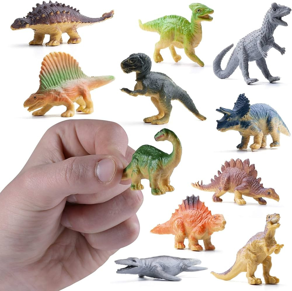 PREXTEX Mini Dinosaur Figure Toys Box (12 Count) | Best for Dinosaur Party Favors Cake Toppers Ea... | Amazon (US)