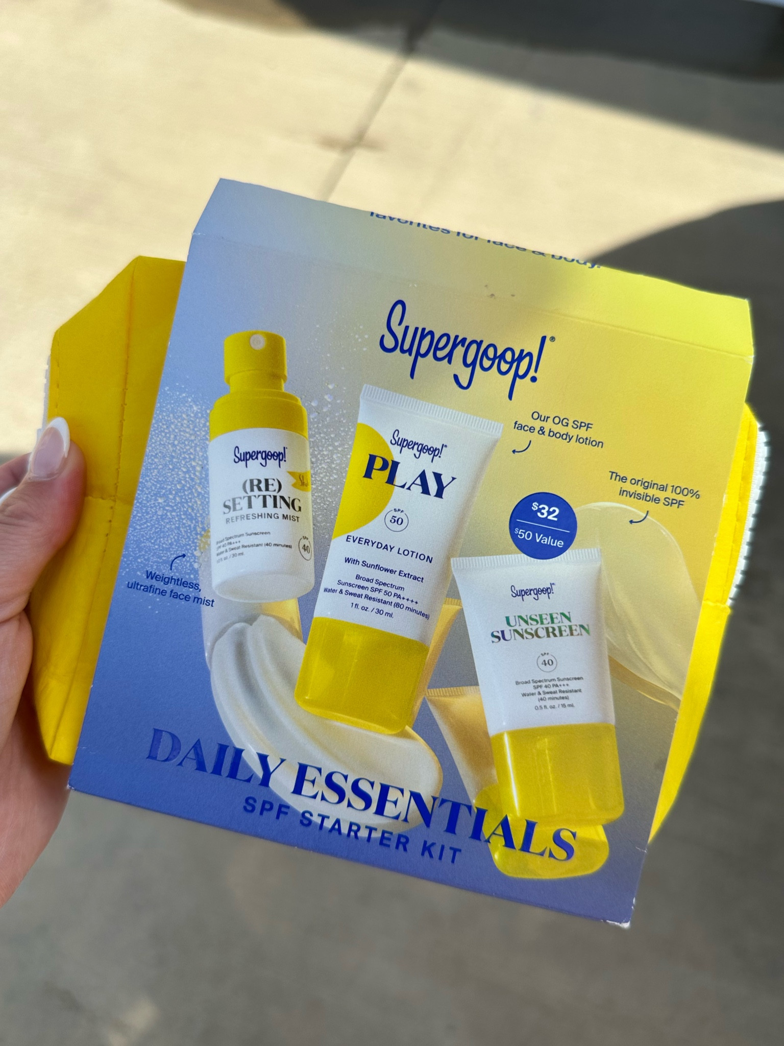 Supergoop 
Sunscreen essentials 
Travel kit 
Sunscreen travel 

#LTKswim #LTKxNSale #LTKunder50
