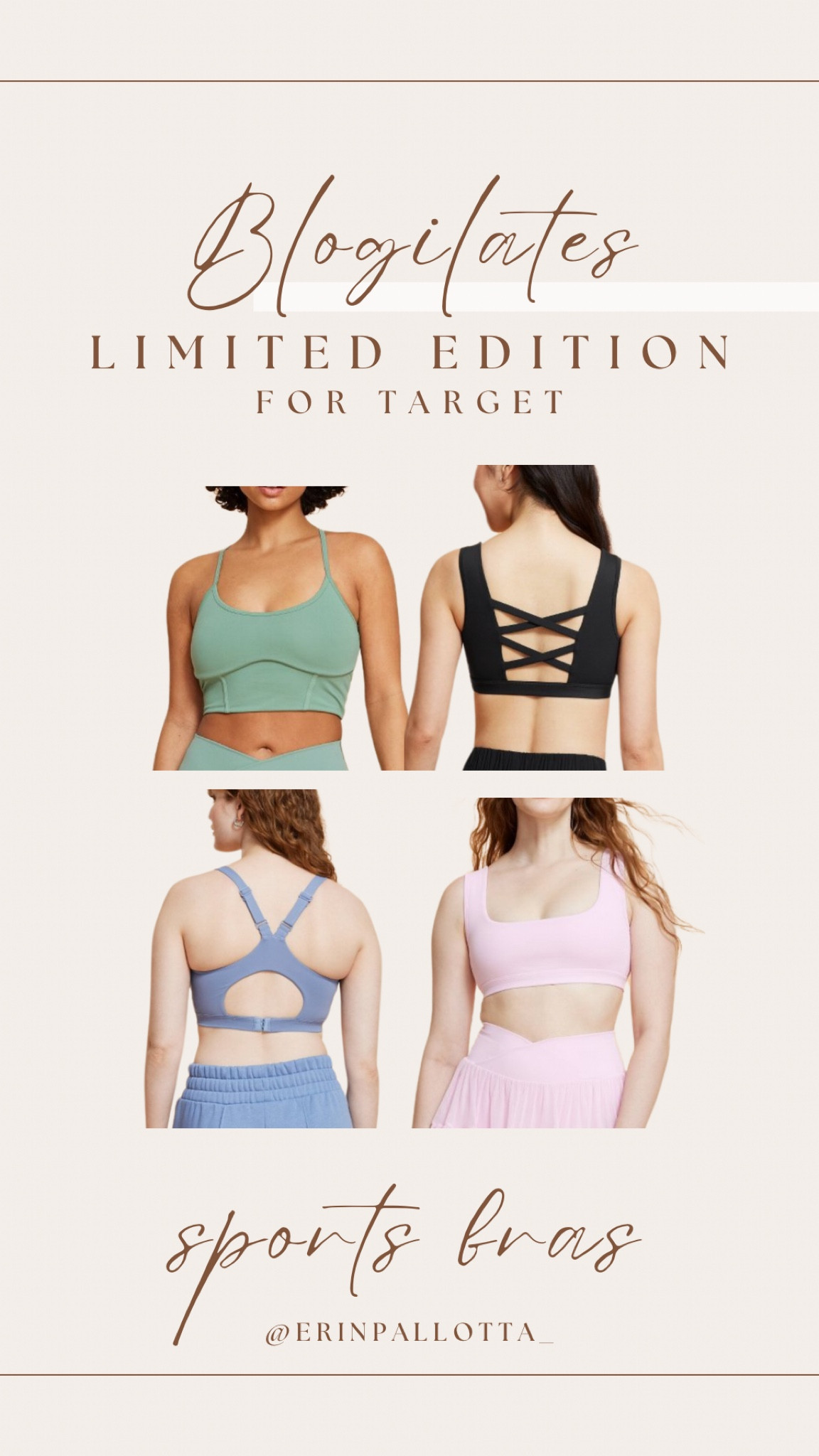 New sports bras with a fun feminine touch at Target! Loving the spring color ways and the crisscross details on the back.

#LTKFitness #LTKActive #LTKFindsUnder50