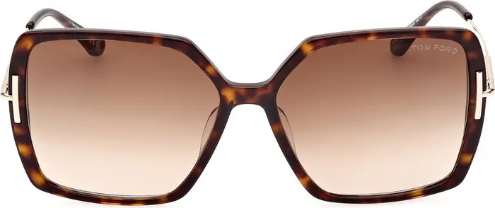 Joanna 59mm Gradient Butterfly Sunglasses | Nordstrom