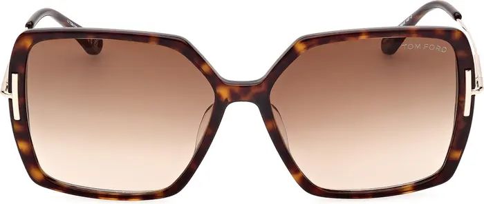 Joanna 59mm Gradient Butterfly Sunglasses | Nordstrom