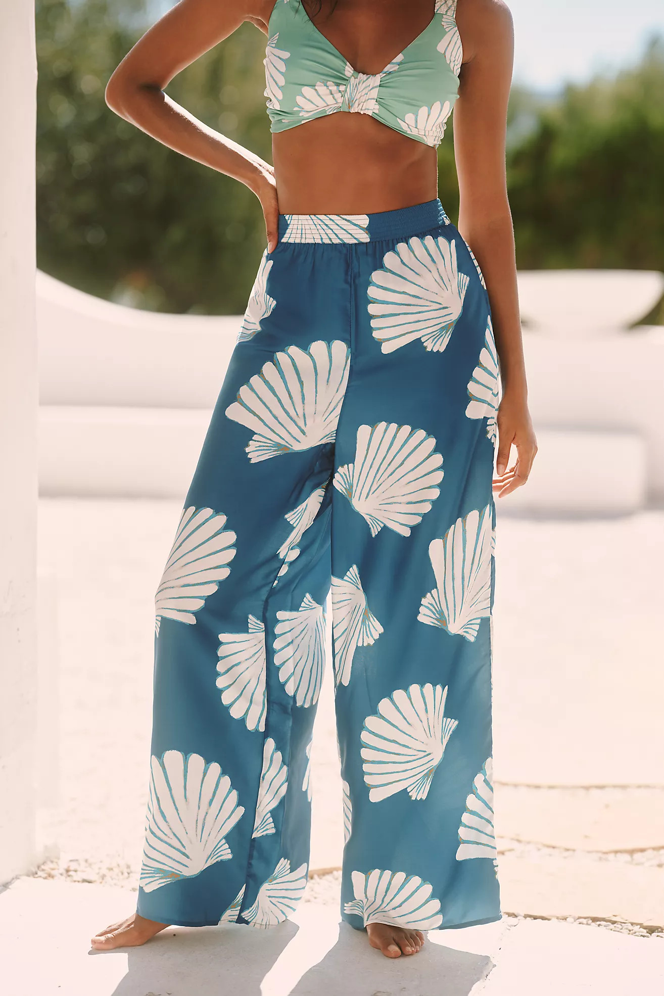 Celandine The Beach Club High-Rise Wide-Leg Pants | Anthropologie (US)