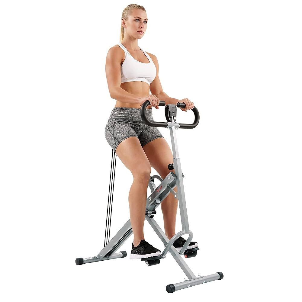 Sunny Health & Fitness Row-N-Ride Squat Assist Trainer, Foldable & Easy Setup Exercise w/Adjustab... | Amazon (US)