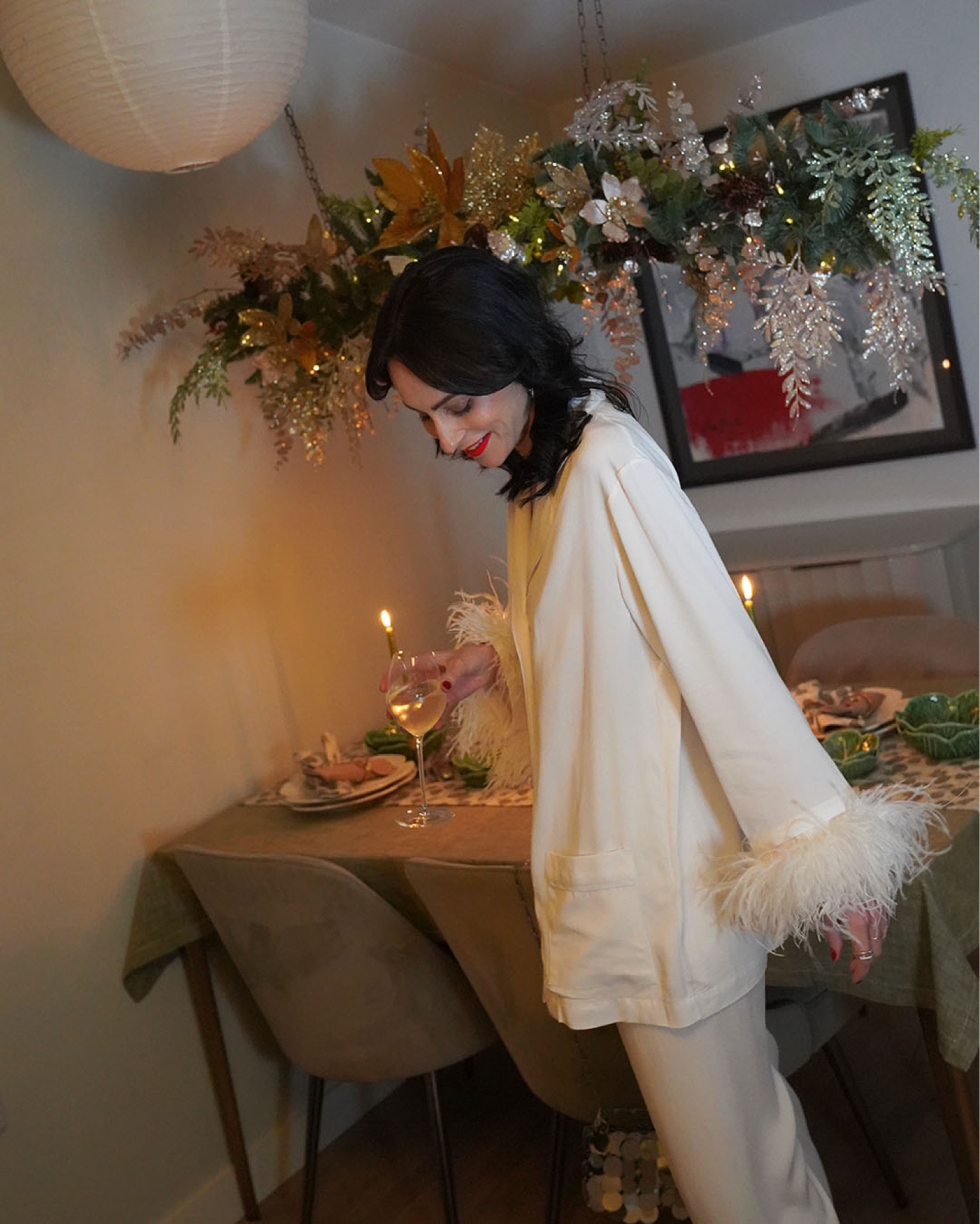 feather pj’s by daily sleeper 
white sandals by mango 
party season 
New Year’s Eve outfits 

#LTKSeasonal #LTKstyletip #LTKeurope