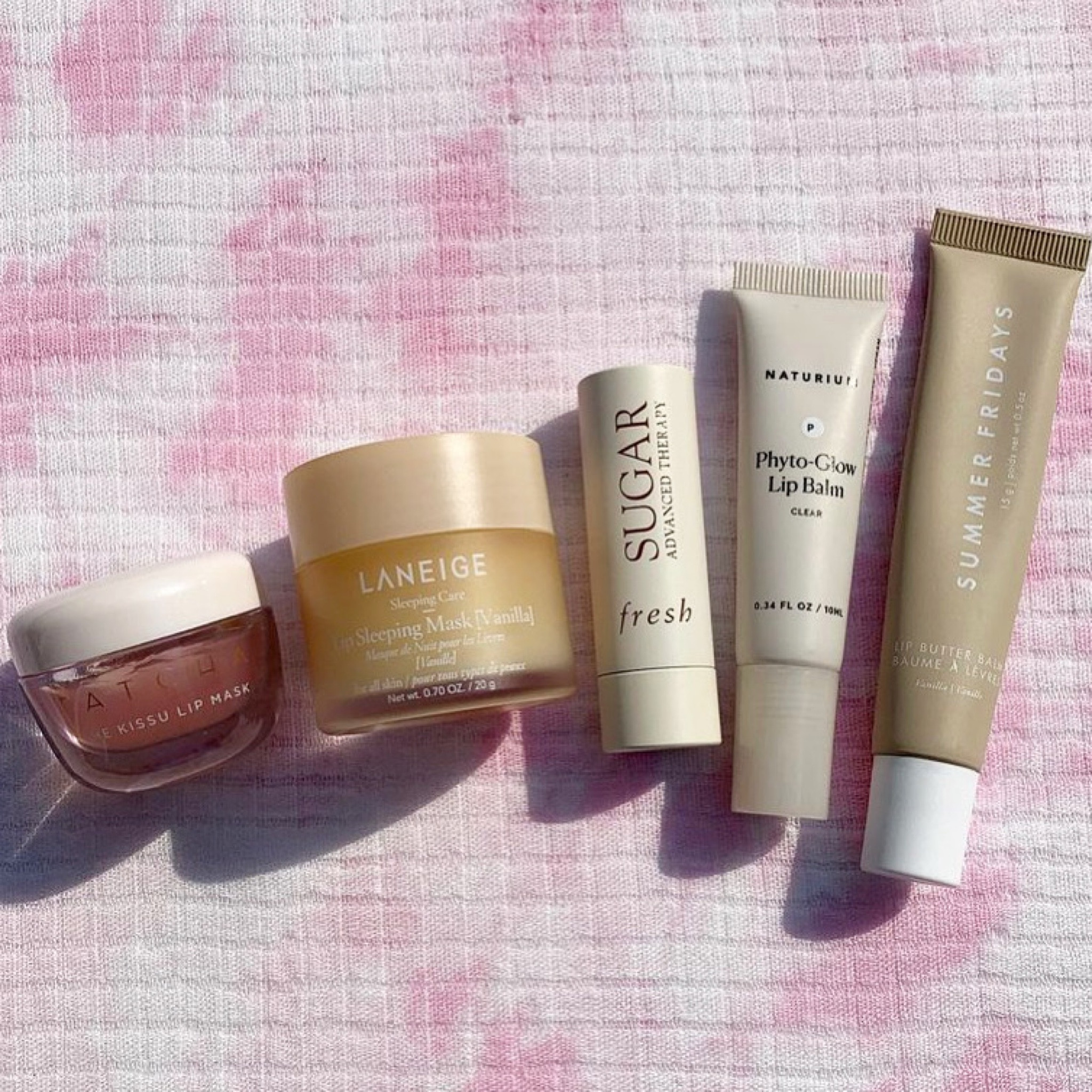 🤩 My Lippy Frequent Flyers! 

-Tatcha Kissu Lip Mask: This bebe has a lovely gel texture to it, and I love how it sinks in so nicely! It doesn’t just remain on the surface — It truly sinks in. It comes with a little gold applicator — It’s the little things! ✨

-Vanilla Laneige Lip Sleeping Mask: I use this day and night. When I use it at night, I always apply at least twice as much so I have a nice, thick layer on my lips while I snooze. Works wonders for me!

-Fresh Sugar Advanced Therapy Lip Balm: This is a staple lip product for me — I keep it with my skincare products and apply it after I shower. This works so well that I don’t have to apply lip products for a few hours after using it. I’m pretty sure I will always repurchase it!

-Naturium Phyto-Glow Lip Balm (Clear): I ordered this for the cool metal applicator — That detail is so appealing to me! I really enjoy the shine it gives my lippies, and l like using it during the day. (I THINK the packaging has been updated and the tip may be different now, but I only have the original iteration of it so I can only speak to it.) 

-Summer Fridays Lip Butter Balm: It’s incredibly soothing and it also sinks in nicely, and the updated packaging is perfection! The applicator is curved to fit the shape of your lips. It gives your lippies a nice, glossy shine! I predict an endless cycle of repurchases! (I also loooove the Pink Sugar one!) 

#LTKbeauty #LTKfindsunder50 #LTKitbag