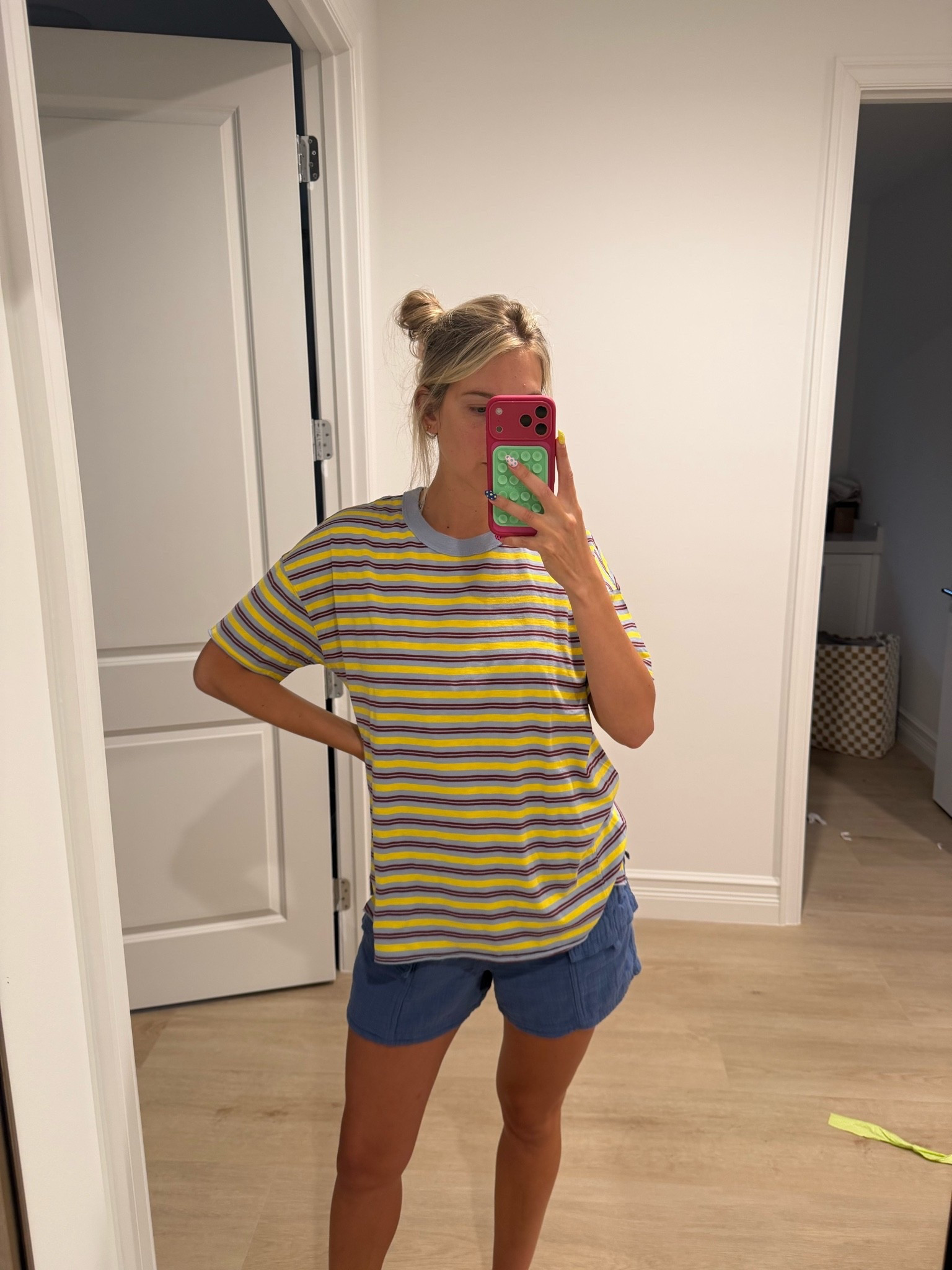 @Aerie striped t shirt and comfy shorts both on sale and super cute for summer!

#LTKSeasonal #LTKSaleAlert #LTKootd