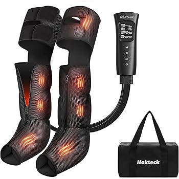 Nekteck Leg Compression Massager with Heat Leg Massager for Circulation and Pain Relief, Air Comp... | Amazon (US)