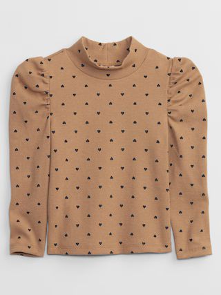 babyGap Ribbed Print Mockneck Top | Gap Factory