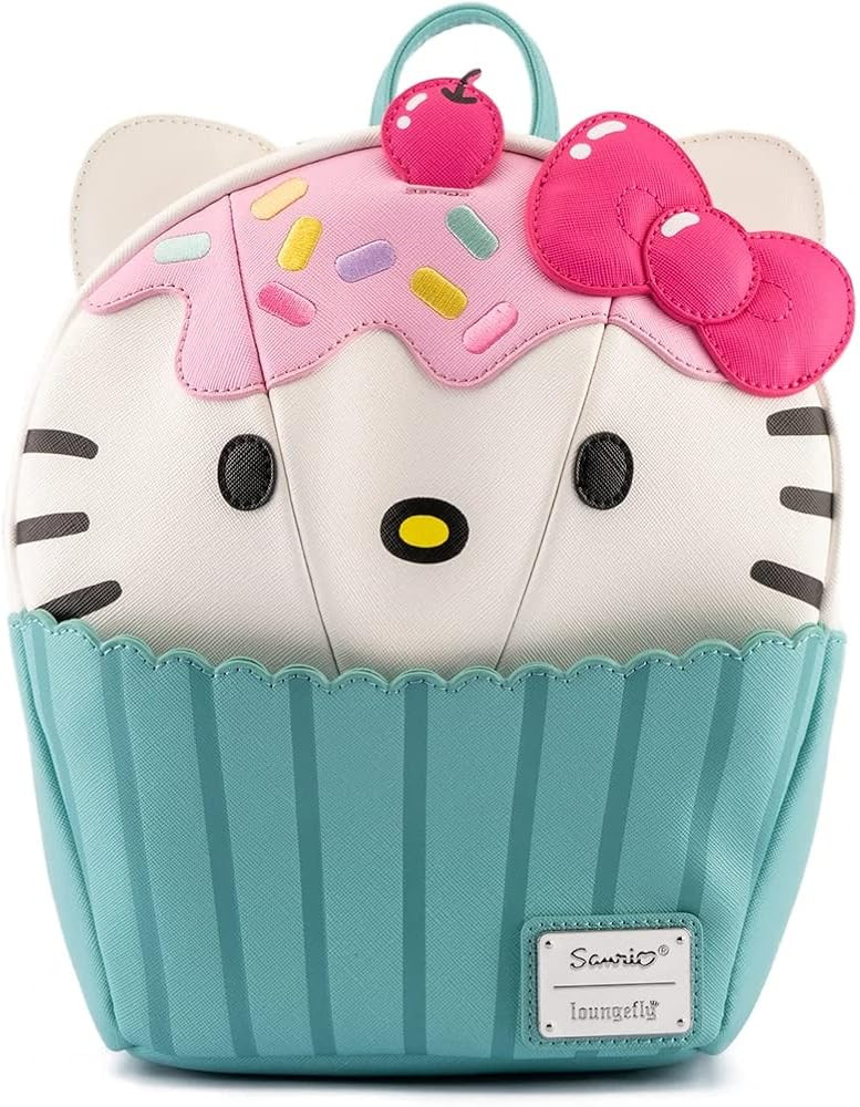 Loungefly Sanrio Hello Kitty Cupcake Adult Womens Double Strap Shoulder Bag Purse | Amazon (US)