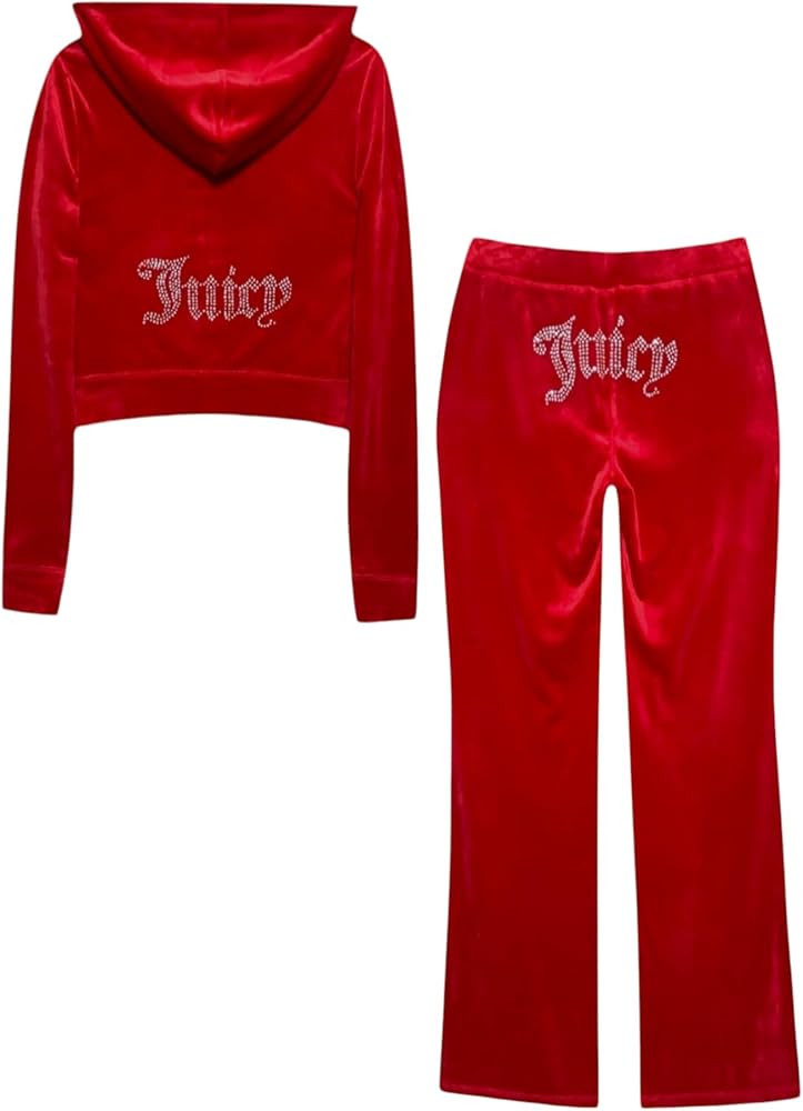 Juicy Couture Women's Bling Velour Tracksuit | Amazon (US)