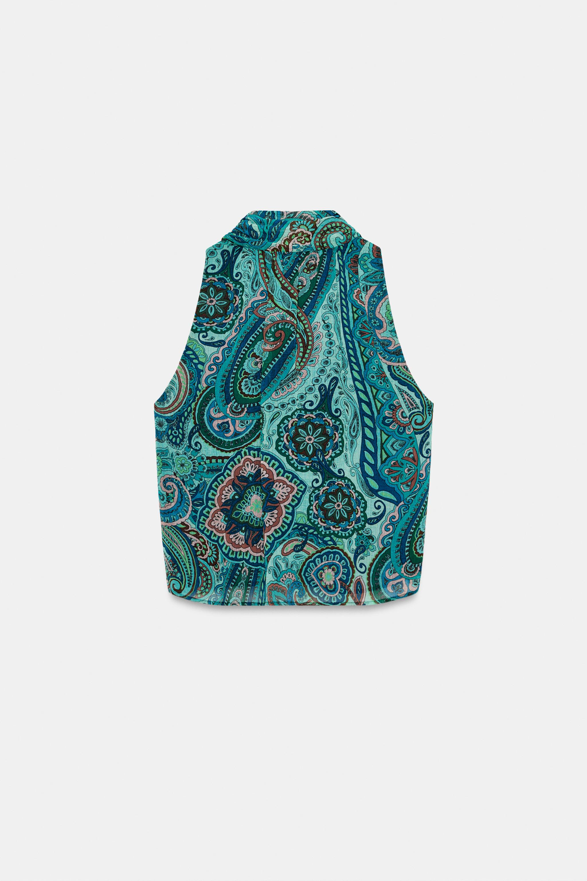 BOW PRINT TOP | Zara US