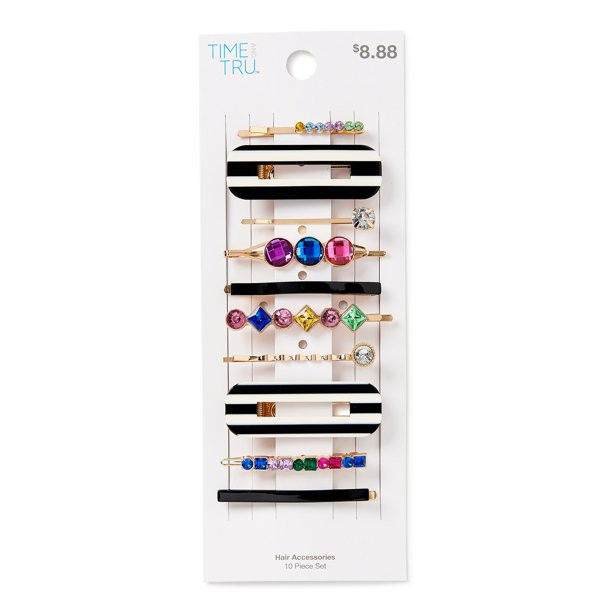 Time and Tru Multi Hair Clips, 10-Pack | Walmart (US)