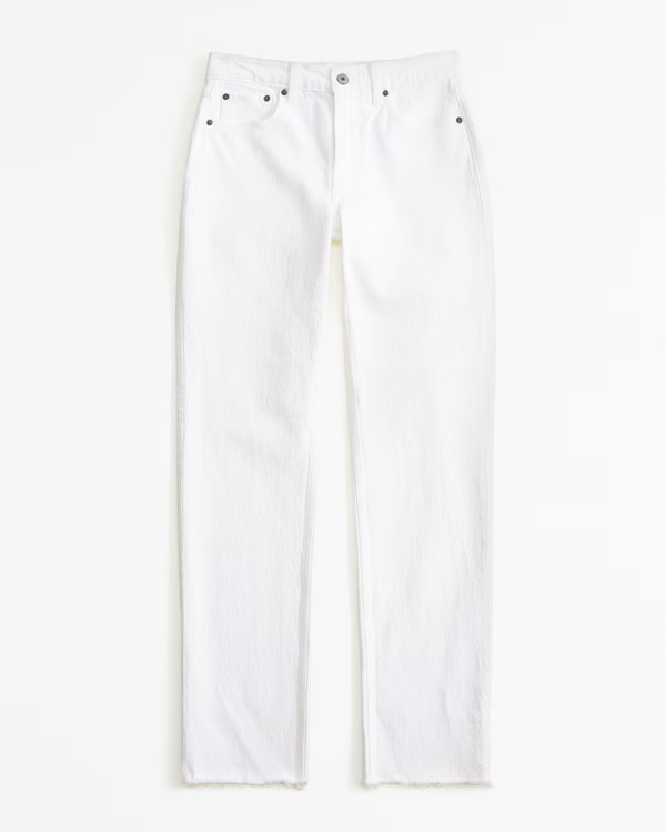 Curve Love Mid Rise 90s Straight Jean | Abercrombie & Fitch (UK)