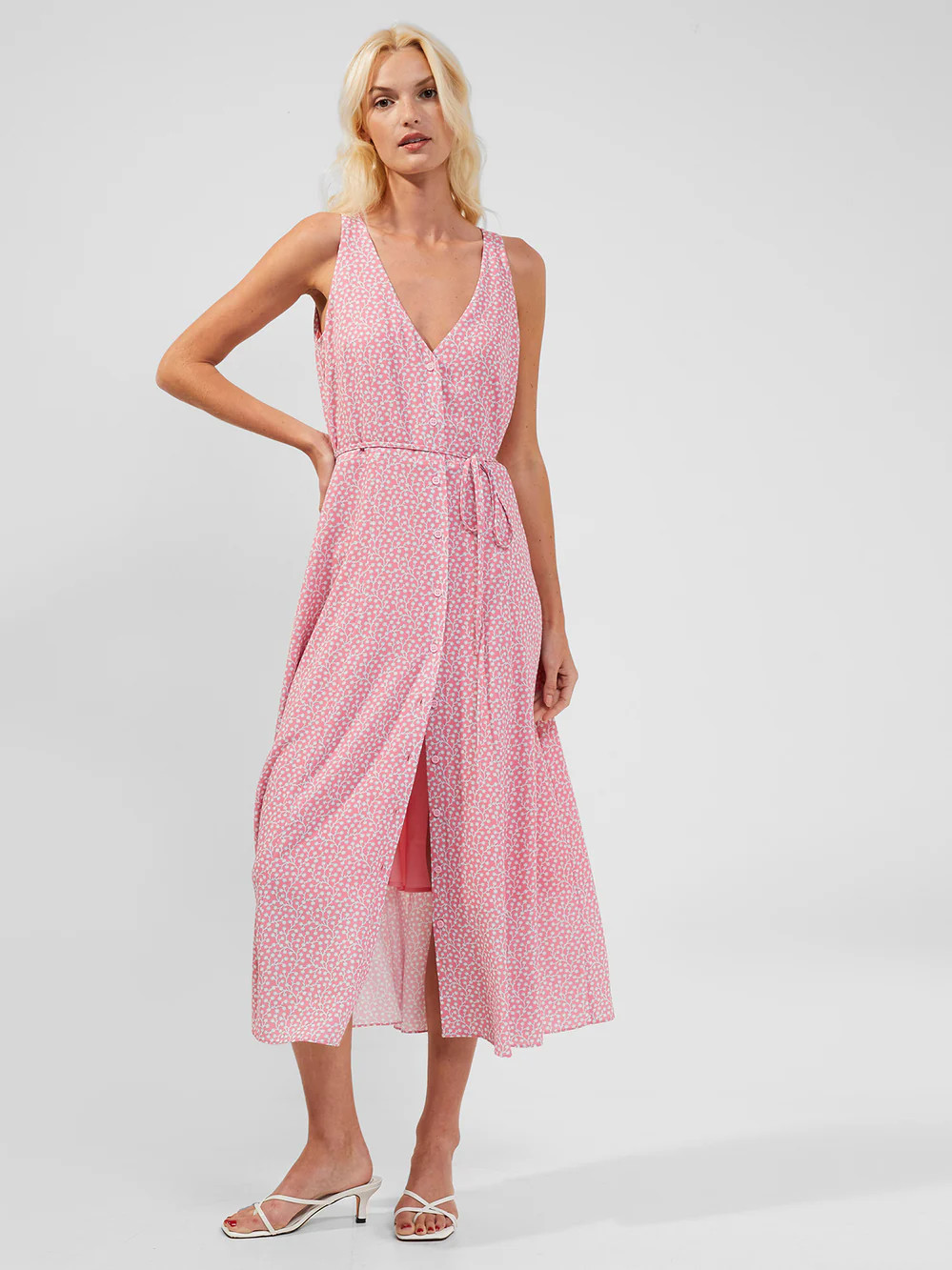 Elao Verona Drape Button Down Dress | French Connection (US)