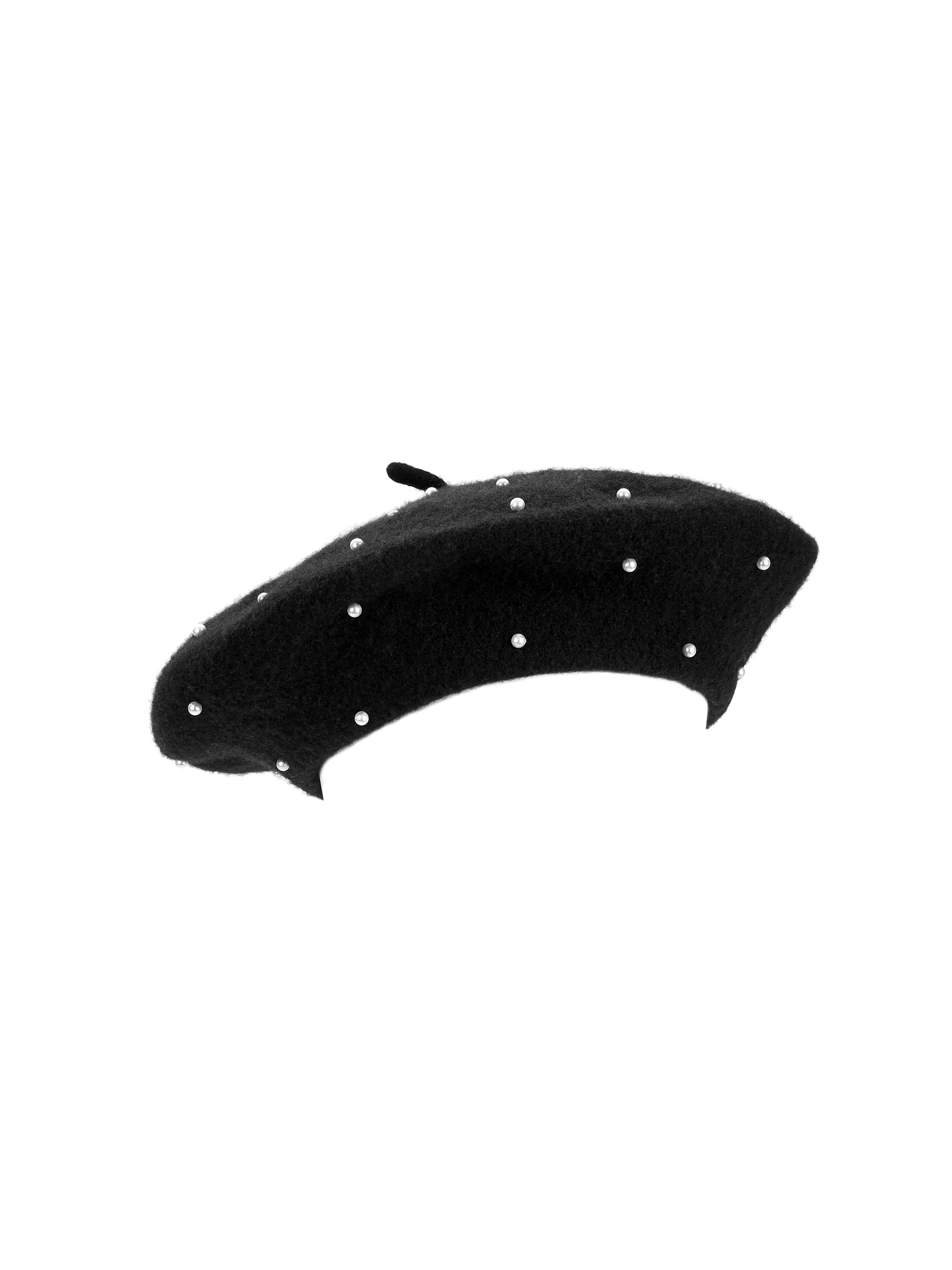 Time and Tru Women's Faux Pearl Wool Beret | Walmart (US)